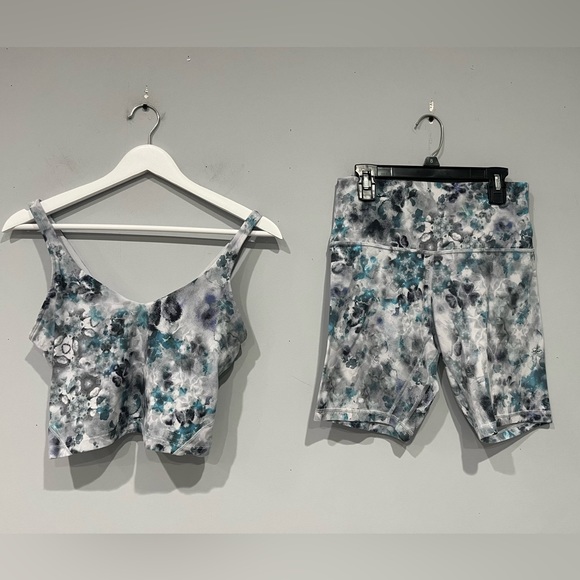 lululemon athletica Pants - lululemon Align high-rise short 8" and Align tank set in Kaleidofloral Multi